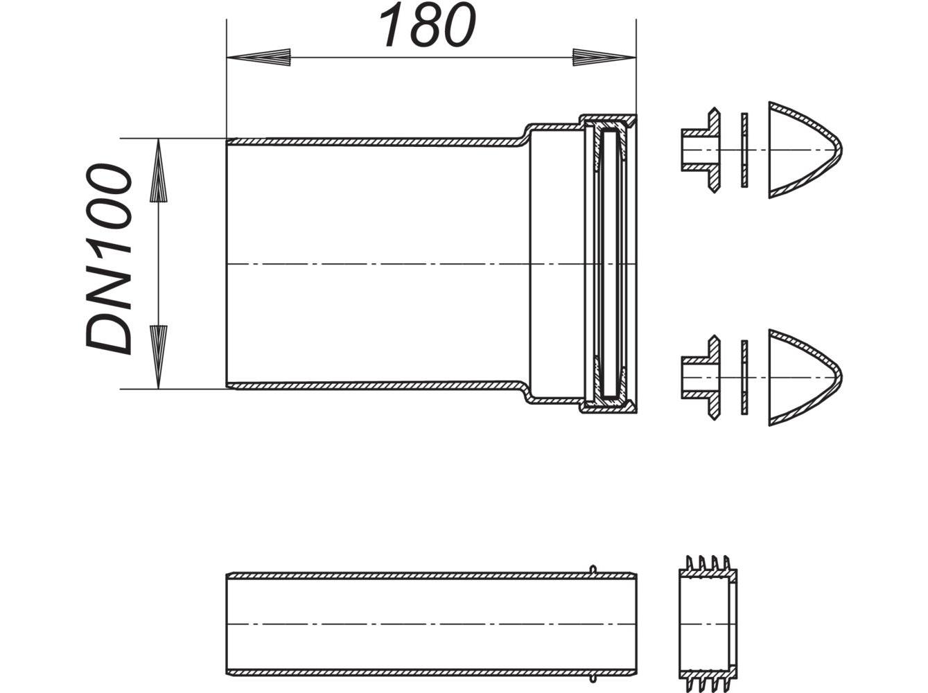 Wc Anschluss Set Dn 100
