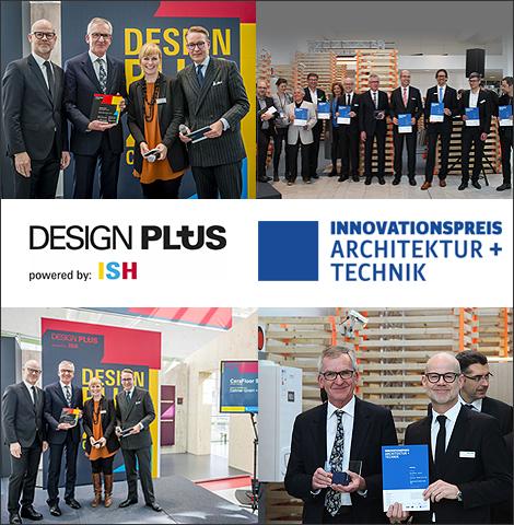Auf der ISH 2017 gewann die Duschrinne CeraFloor Select zwei Preis: Design Plus und den Innovationspreis für Architektur + Technik