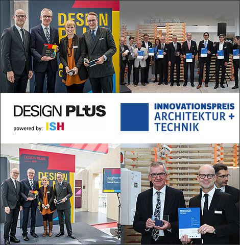 The CeraFloor Select won two awards at ISH 2017: the Design Plus and the Innovation Award for Architecture and Technology