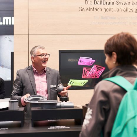 New items for you to get to know up close: Dallmer is looking forward to the seeing sector representatives at SHK in Essen