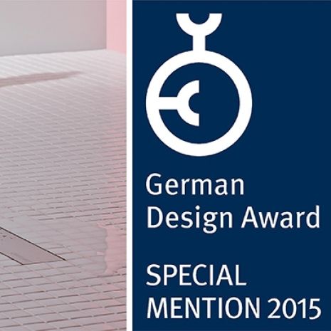 Le German Design Award 2015 pour Dallmer : TistoLine, le caniveau de douche plat et court